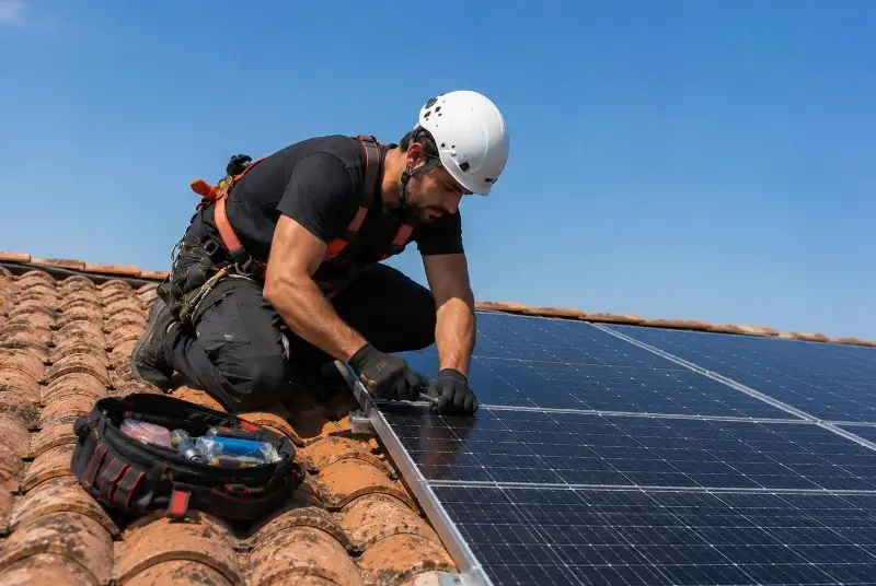 Maintenance et monitoring de panneaux solaires à Saint-Ciers-de-Canesse