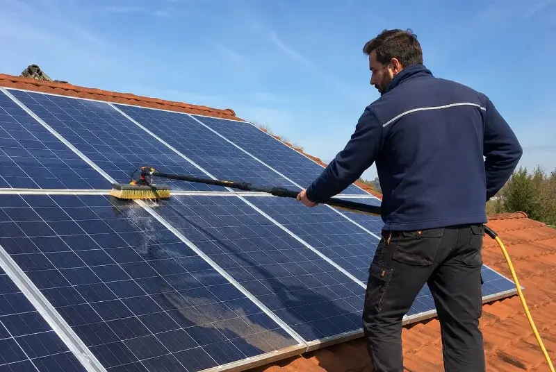 Nettoyage et entretien de panneaux solaires à Saint-Ciers-de-Canesse